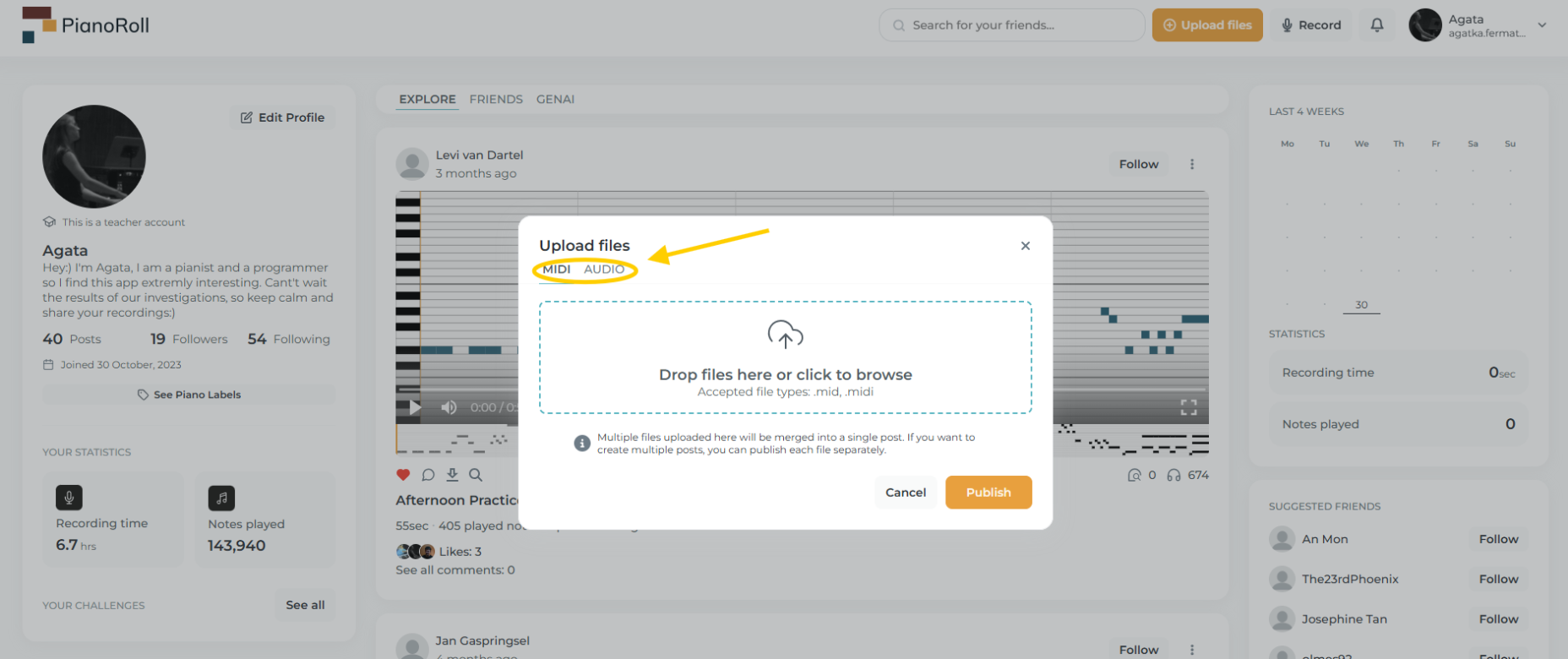 Upload step 2