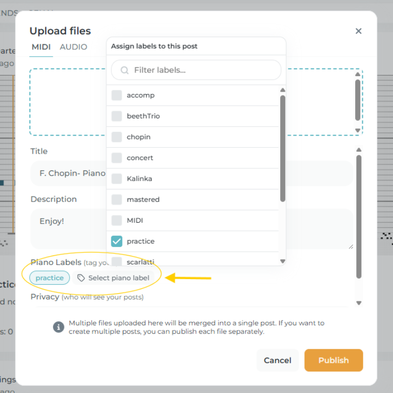 Upload step 5