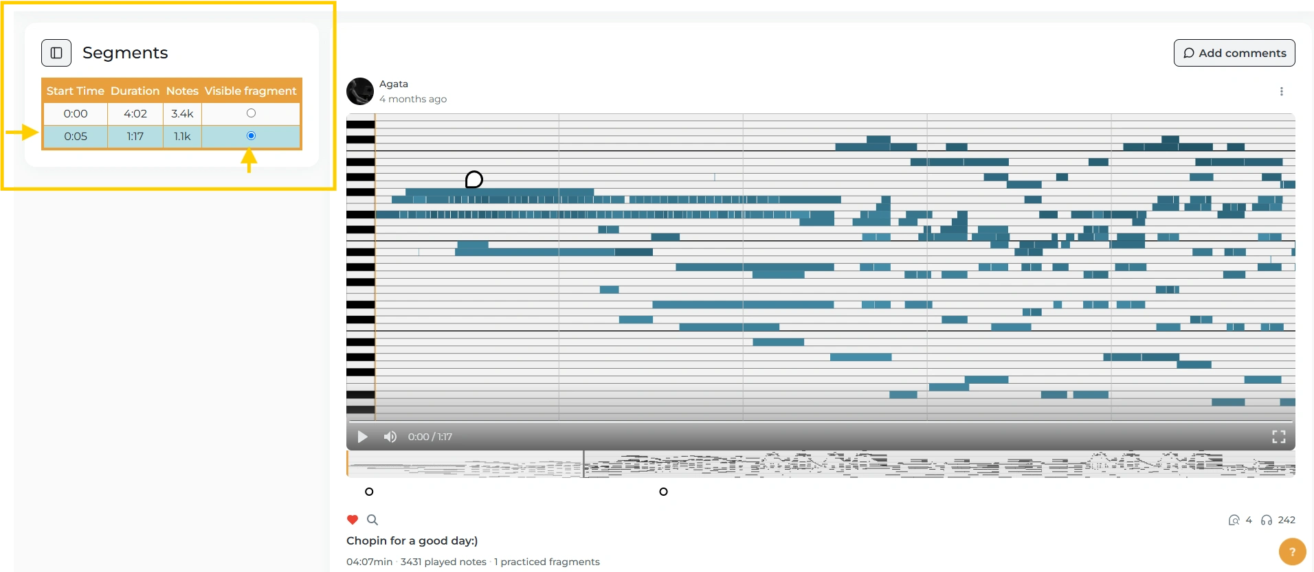 Segment browser step 5
